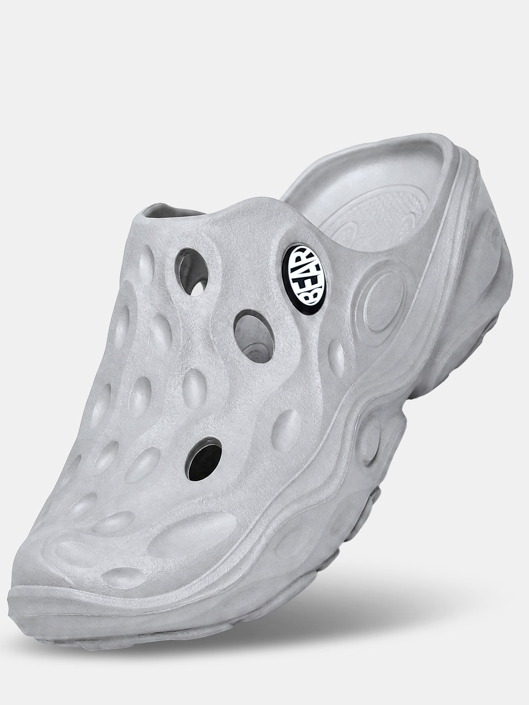Grey Lightweight Slip-On Clogs by The Bear House