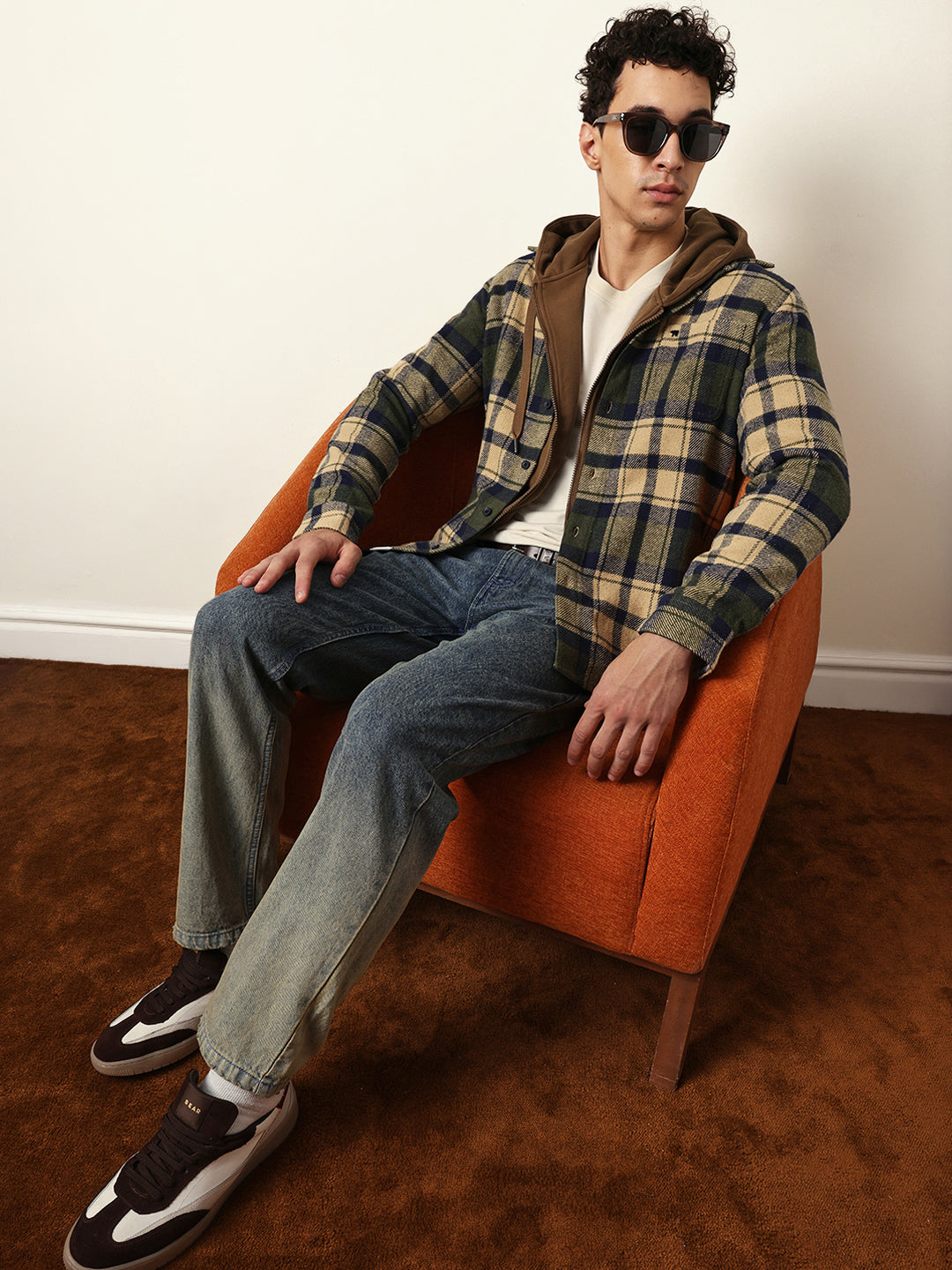 Multicolor Regular Fit Checked Flannel Casual Shirt by The Bear House