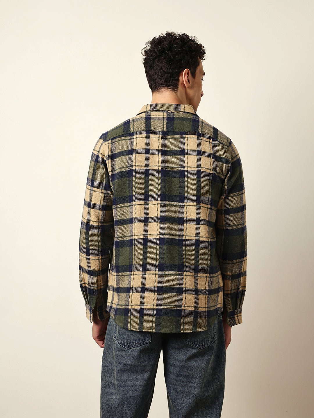Multicolor Regular Fit Checked Flannel Casual Shirt by The Bear House
