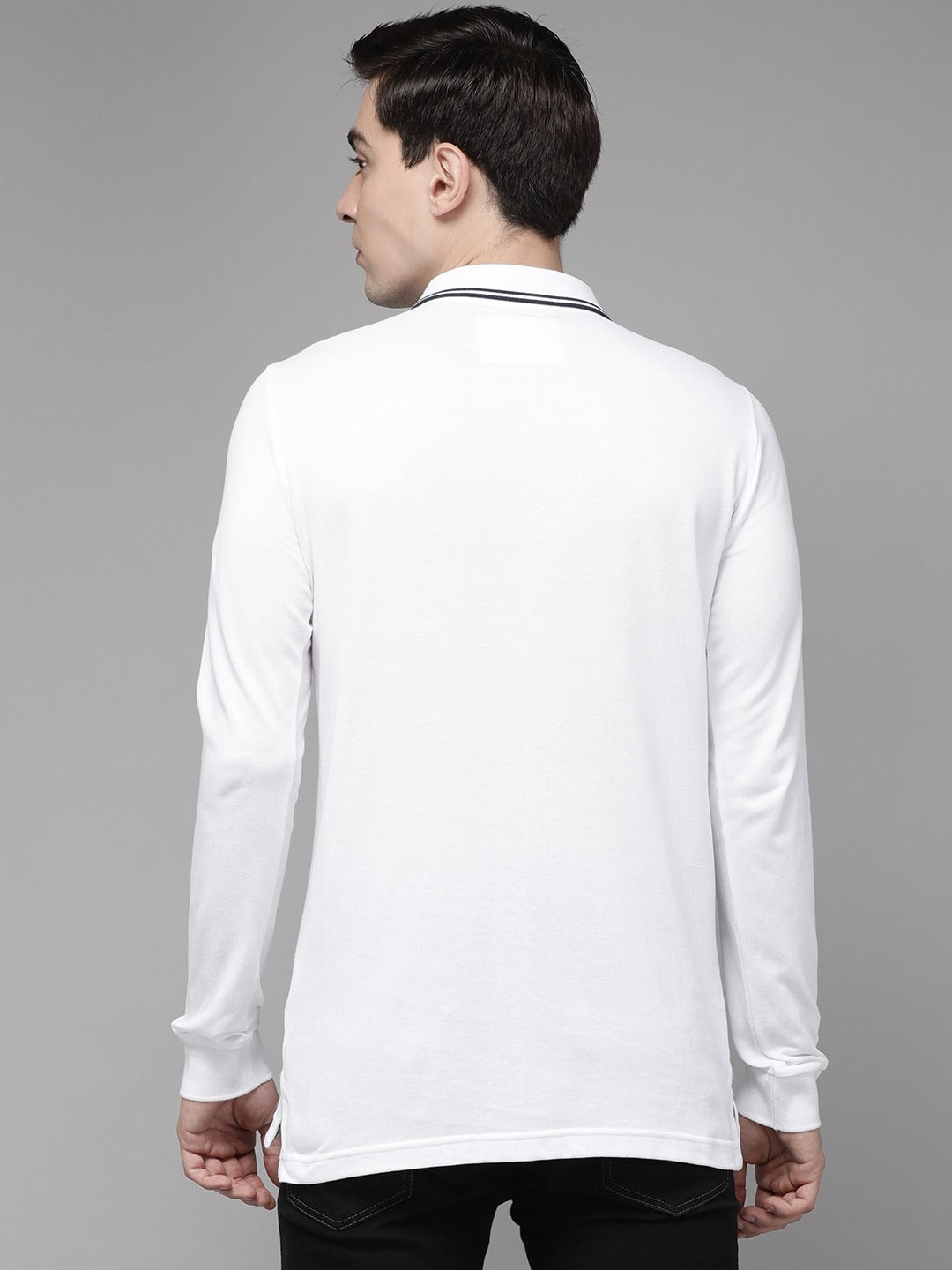Men's White Overdyed Polo by The Bear House